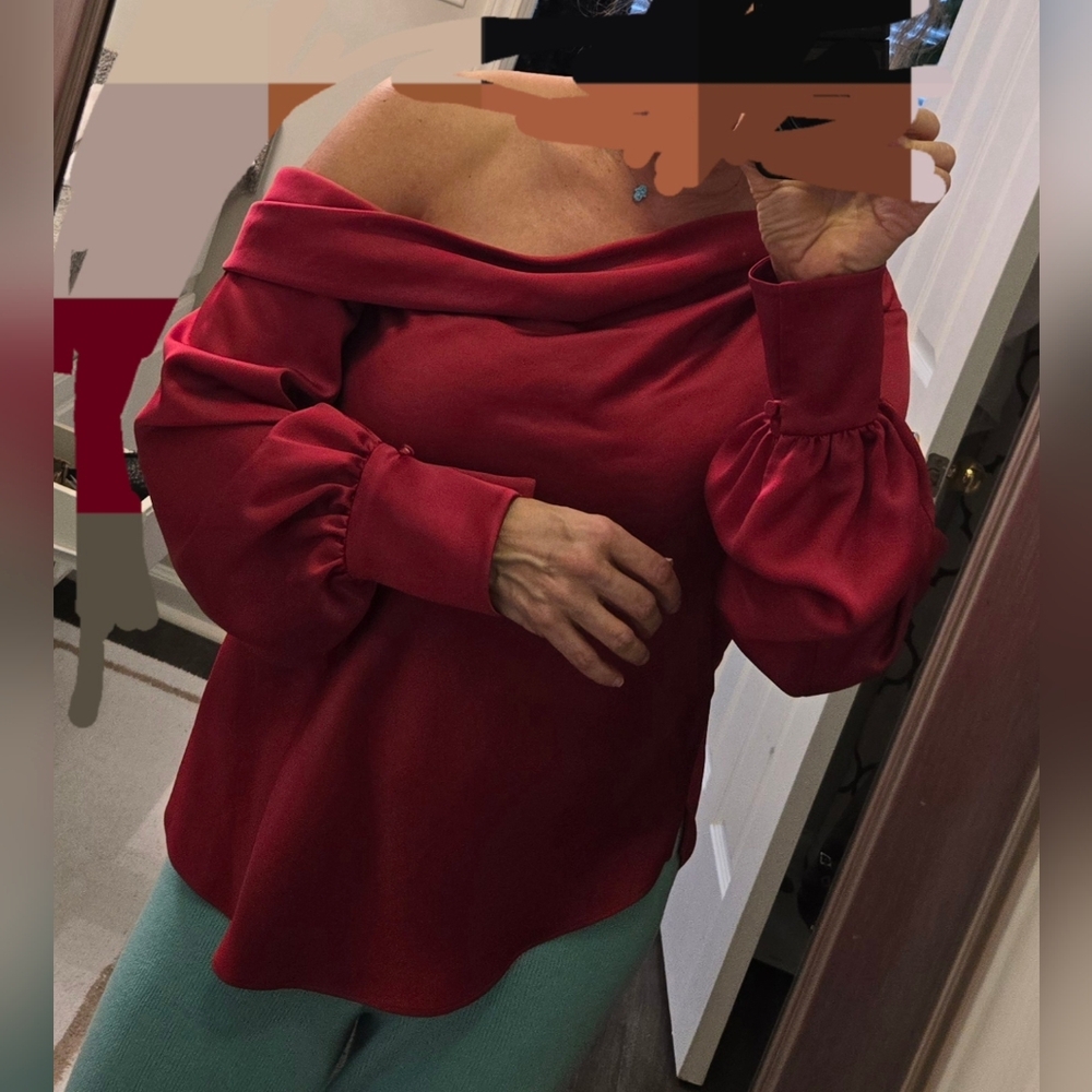 Jonathan Simkhai Fuschia Satin Blouse